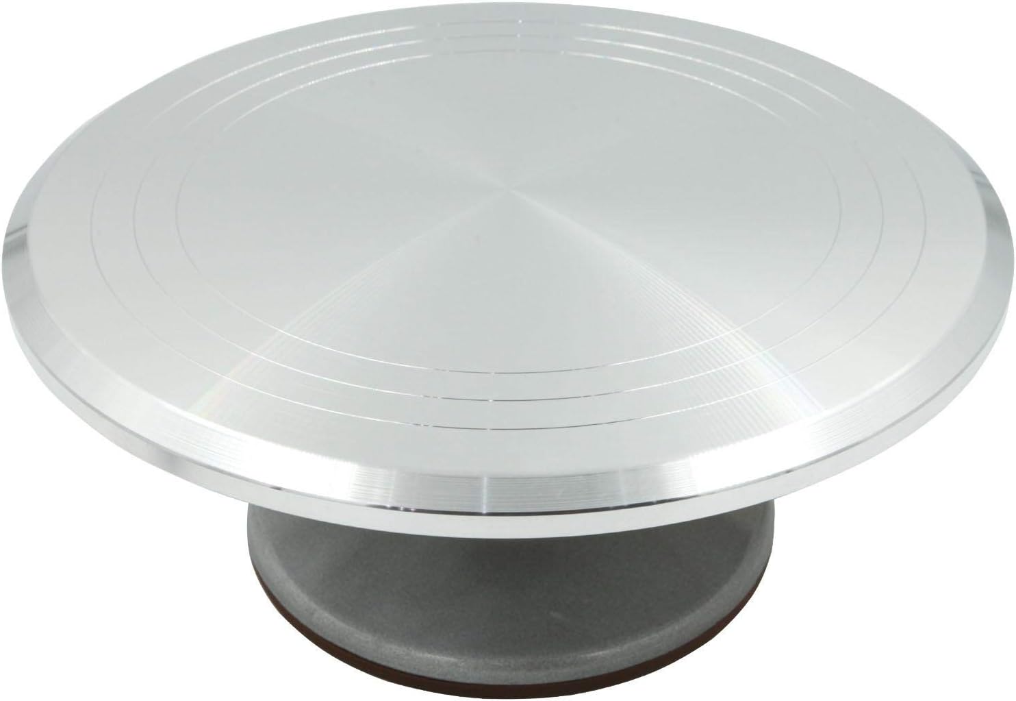 morlife cake stand aluminum revolving cake turntable 12'' rotating cake decorating stand with non slip rubber feet 12 inches x 5 inches high