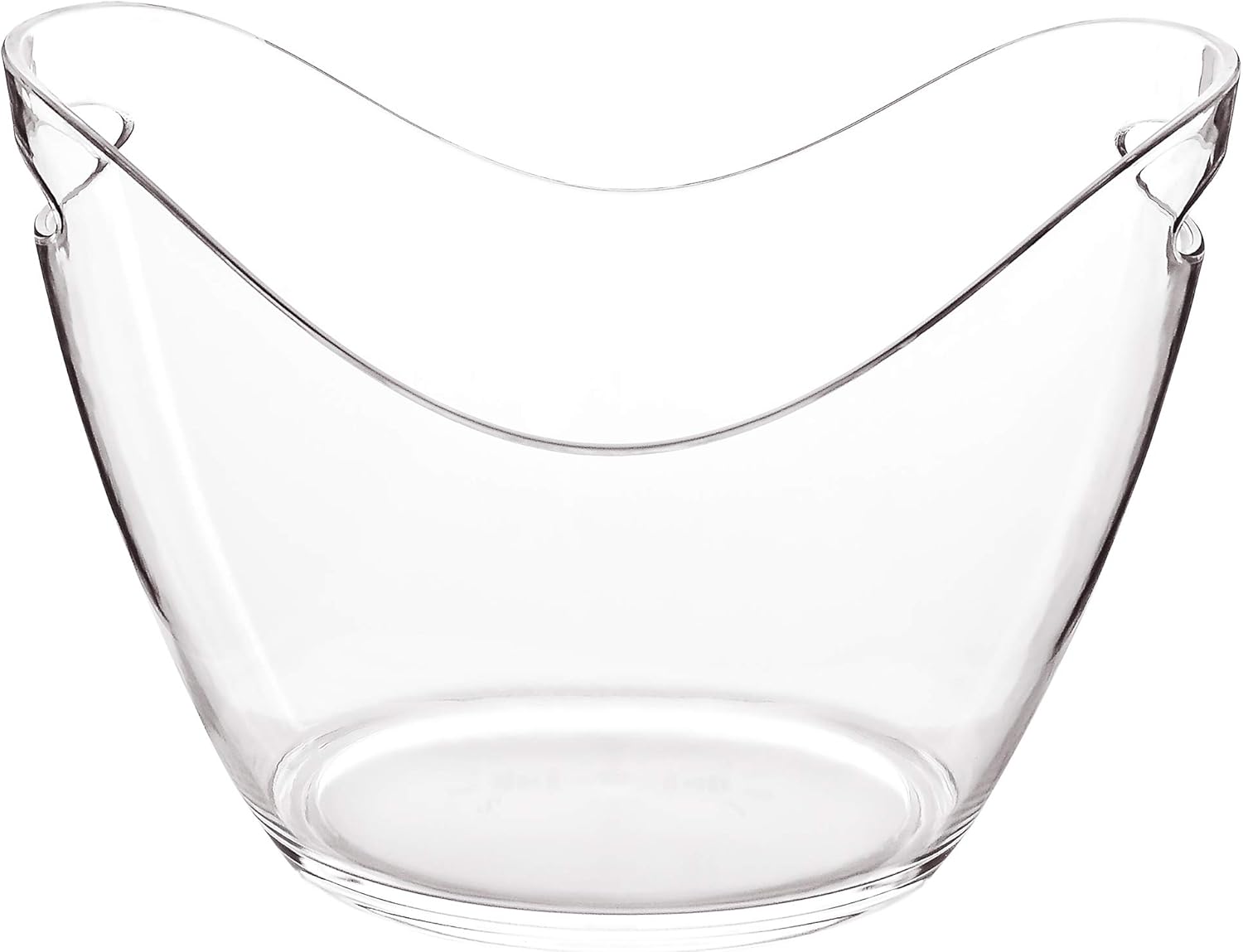 raincol ice bucket clear acrylic 8 liter plastic tub for drinks and parties, food grade, holds 5 full sized bottles and ice 1