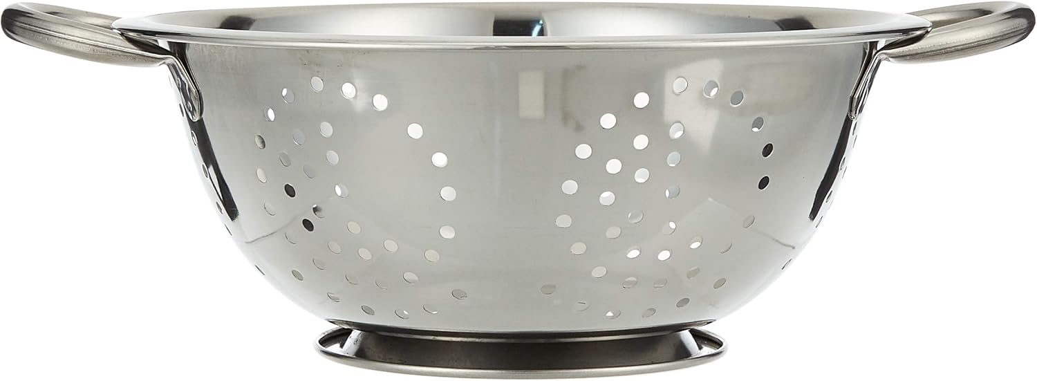 raj steel colander, 24 cm , silver, vc0003, rice colander , vegetables colander , fruits colander