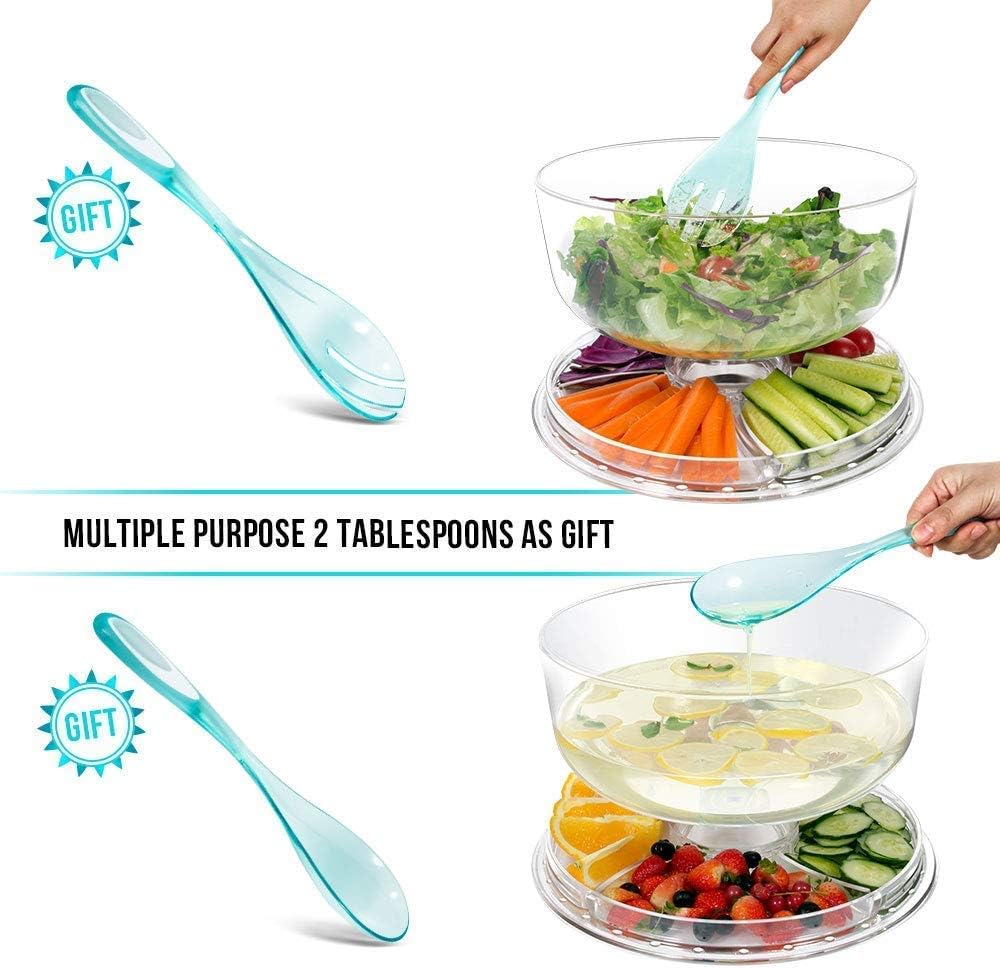 masthome cake stands with 2pcs spoons 6 in 1 multi functional cake stand with dome 30.4cm (12 in) chip dip server with dome