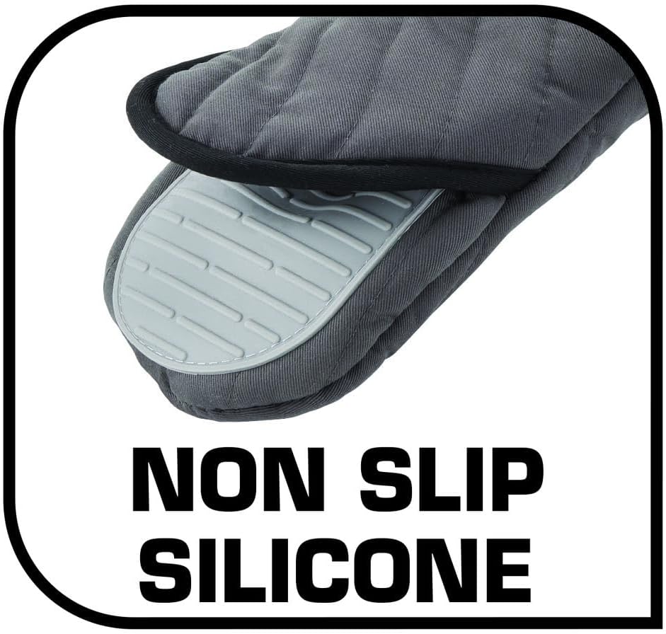 tefal comfort kitchen gloves, black/grey, k1298214