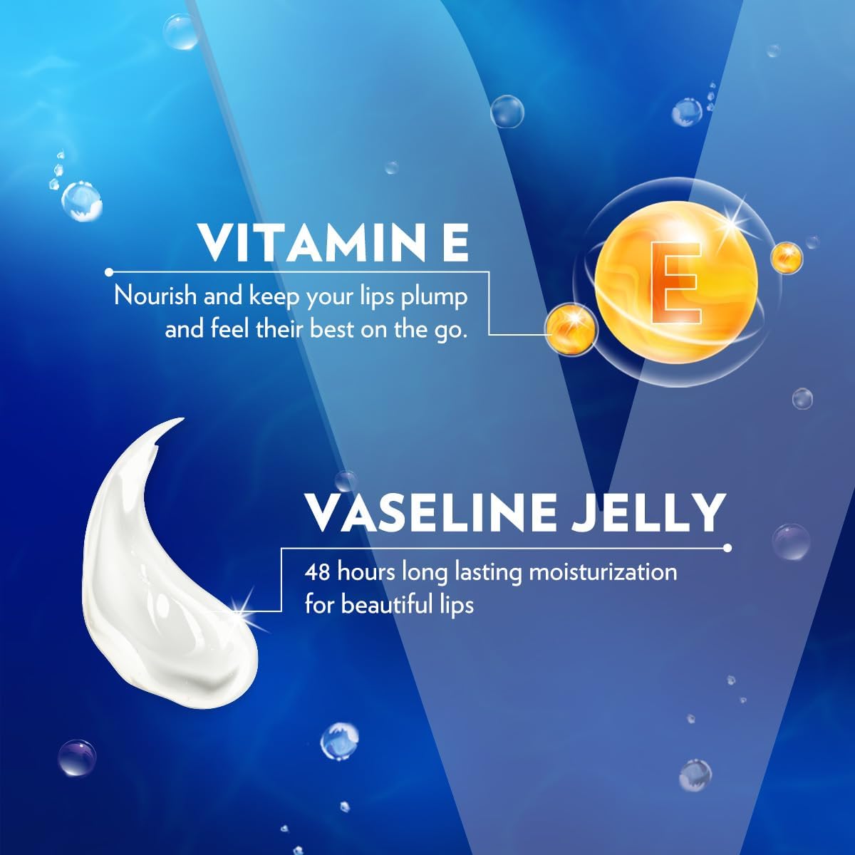 vaseline lip therapy original lip balm with pure jelly & vitamin e for soft & glossy lips| nourishes & protects lips| non greasy lip moisturizer for naturally tinted lips| 4.8 gm