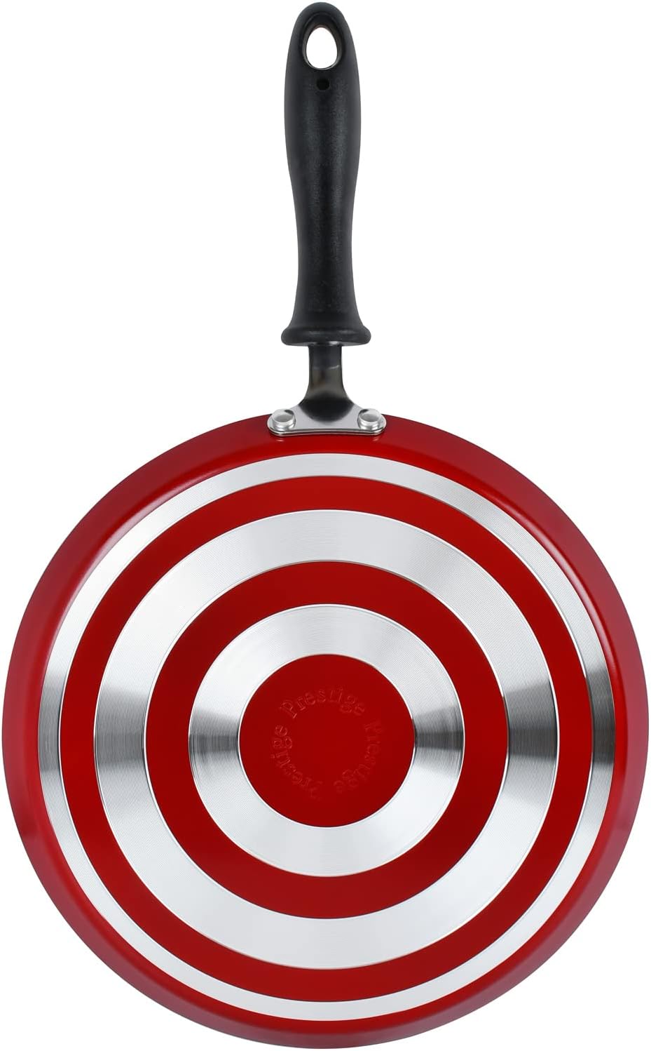 prestige omni tawa curved edge pan, 27 cm, black