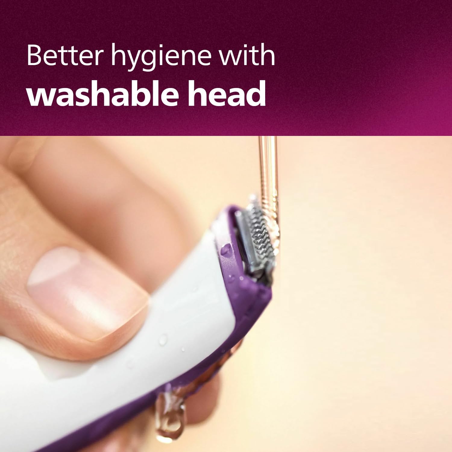 philips essential bikini trimmer. trim. shave & style. mini shaving head included. portable. battery , brt38315, whitepurple