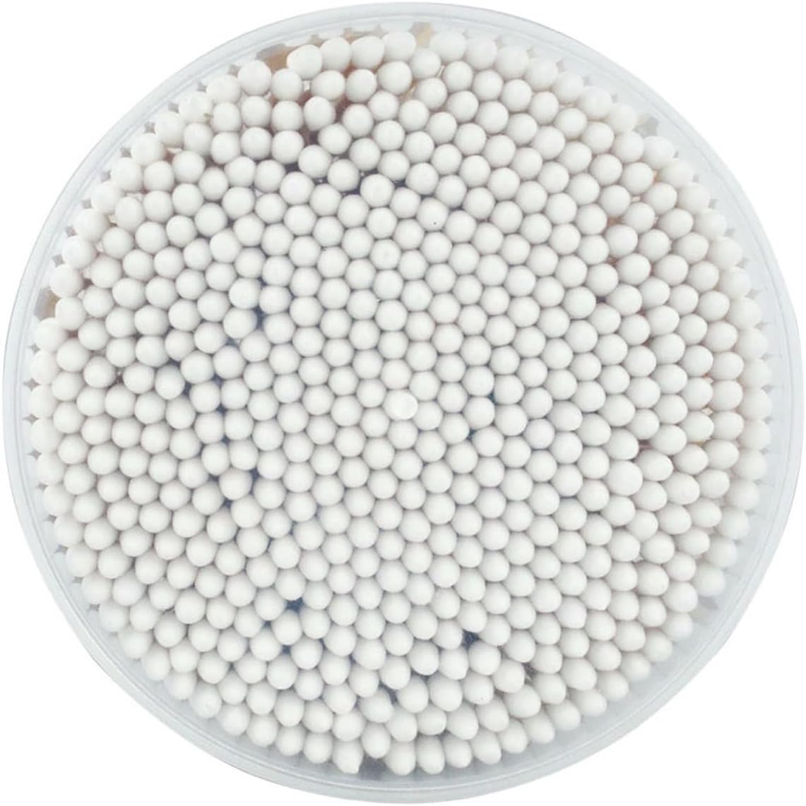 mocui bamboo cotton swabs double tipped round thick tips | 100% cotton biodegradable & organic unbleached natural | q tips safety swabs | wooden cotton buds for ears makeup or nails 500 count