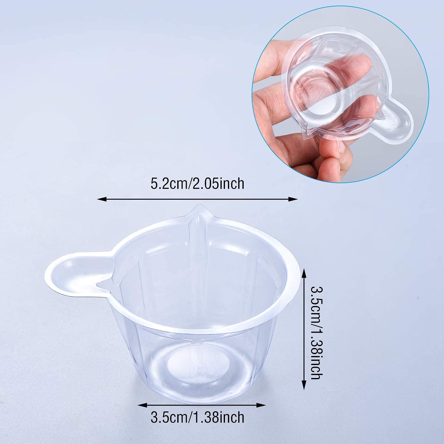 makingtec urine cups plastic urine collection cups disposable urine specimen cups for pregnancy test, pregnancy ovulation testing container test collection cup 40 ml (50 pieces)