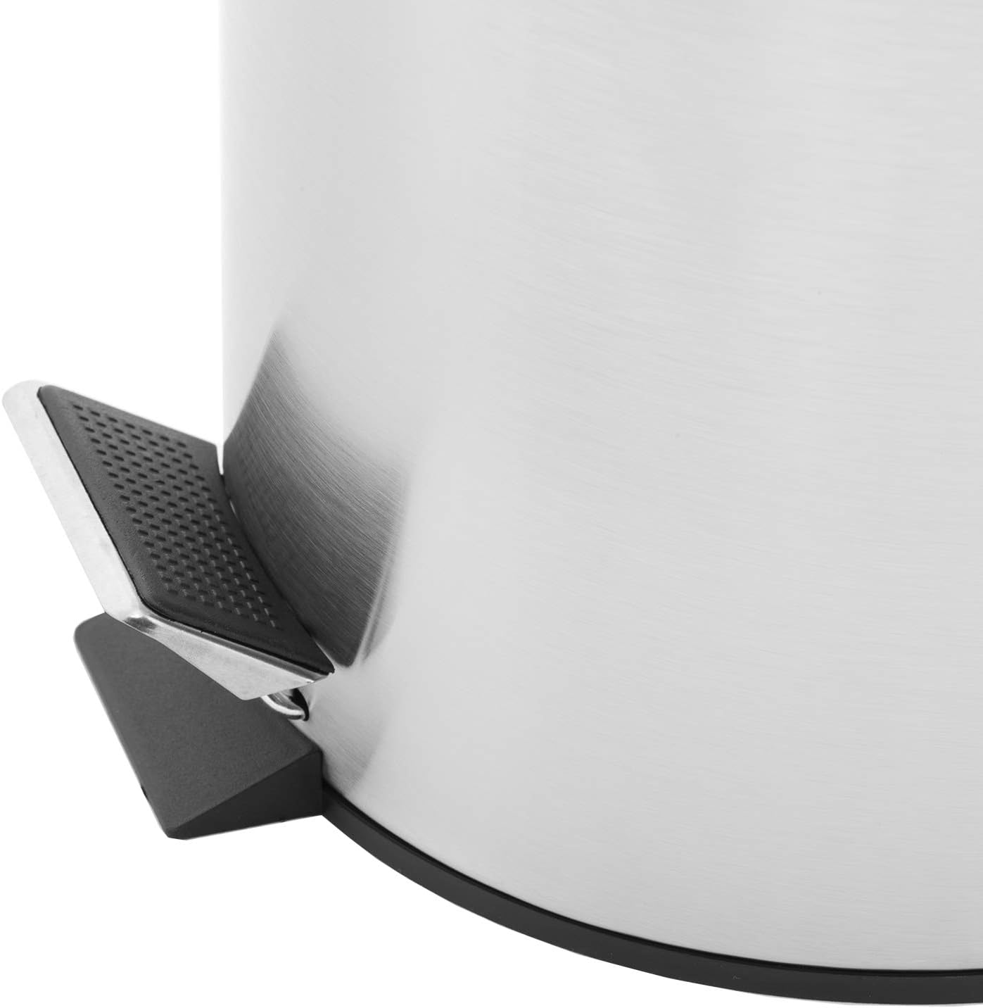 royalford trash bins, stainless steel, silver