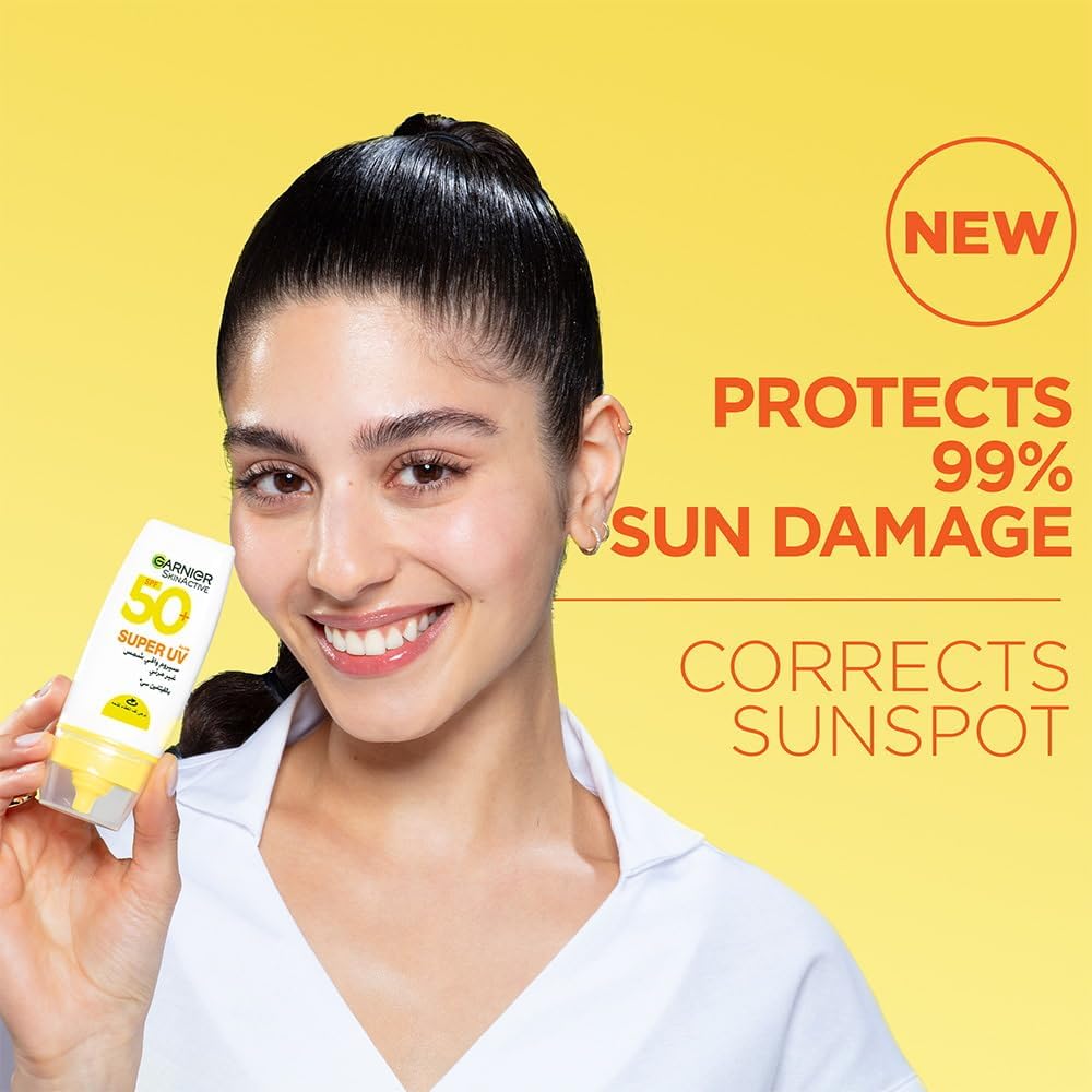 garnier skin active invisible serum sunscreen vitamin c spf50+ 30 ml.