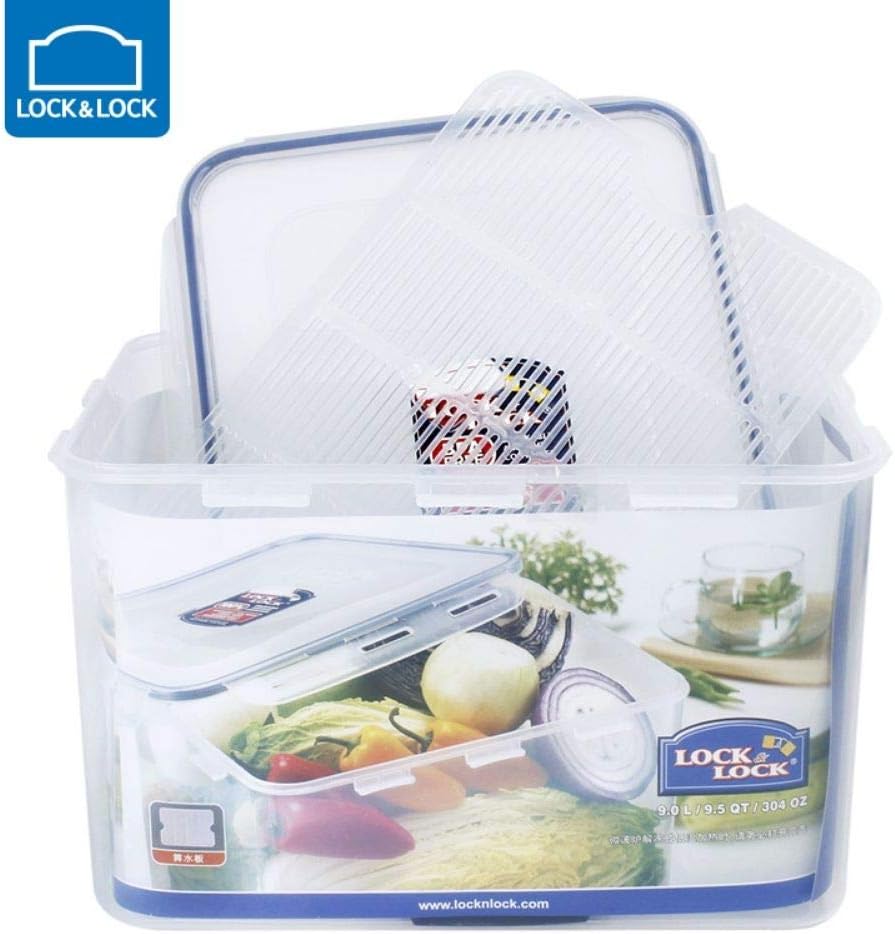 lock & rectangular food container clear 9000 ml, hpl838