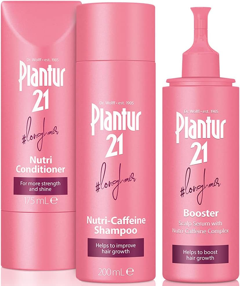 plantur 21#longhair shampoo conditioner and hair serum for long and brilliant hair | complete set improves hair growth and repairs stressed hair | no silicones
