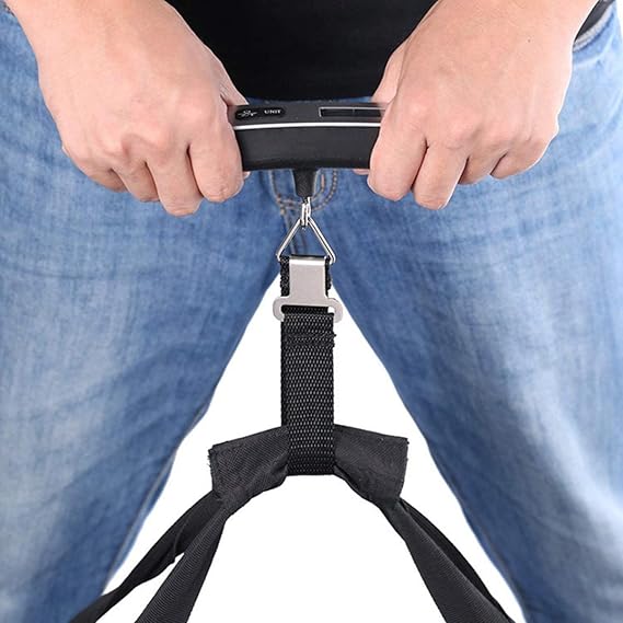 ultechnovo digital hanging luggage scale portable handheld baggage scale for travel suitcase scale for traveling with lcd display 50kg/110lb