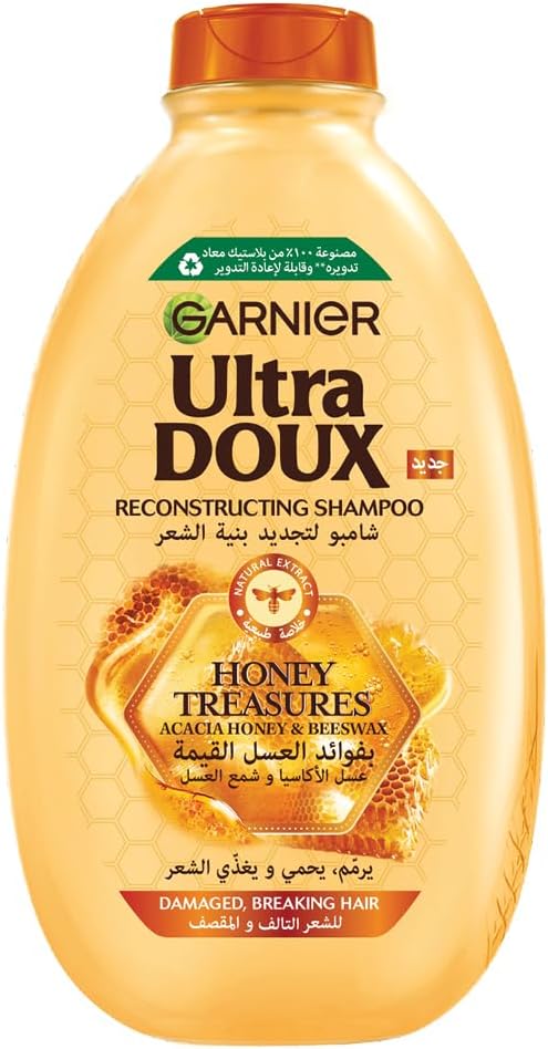 garnier ultra doux honey treasures shampoo, 400 ml, pack of 2