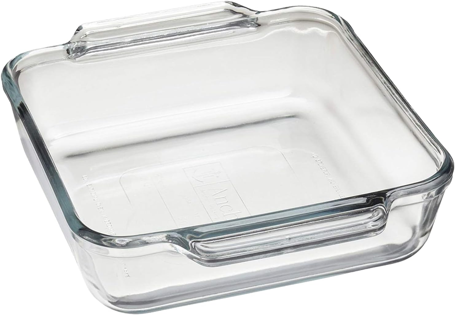 anchor hocking basics square baking dish, 2.0 litre tempered glass