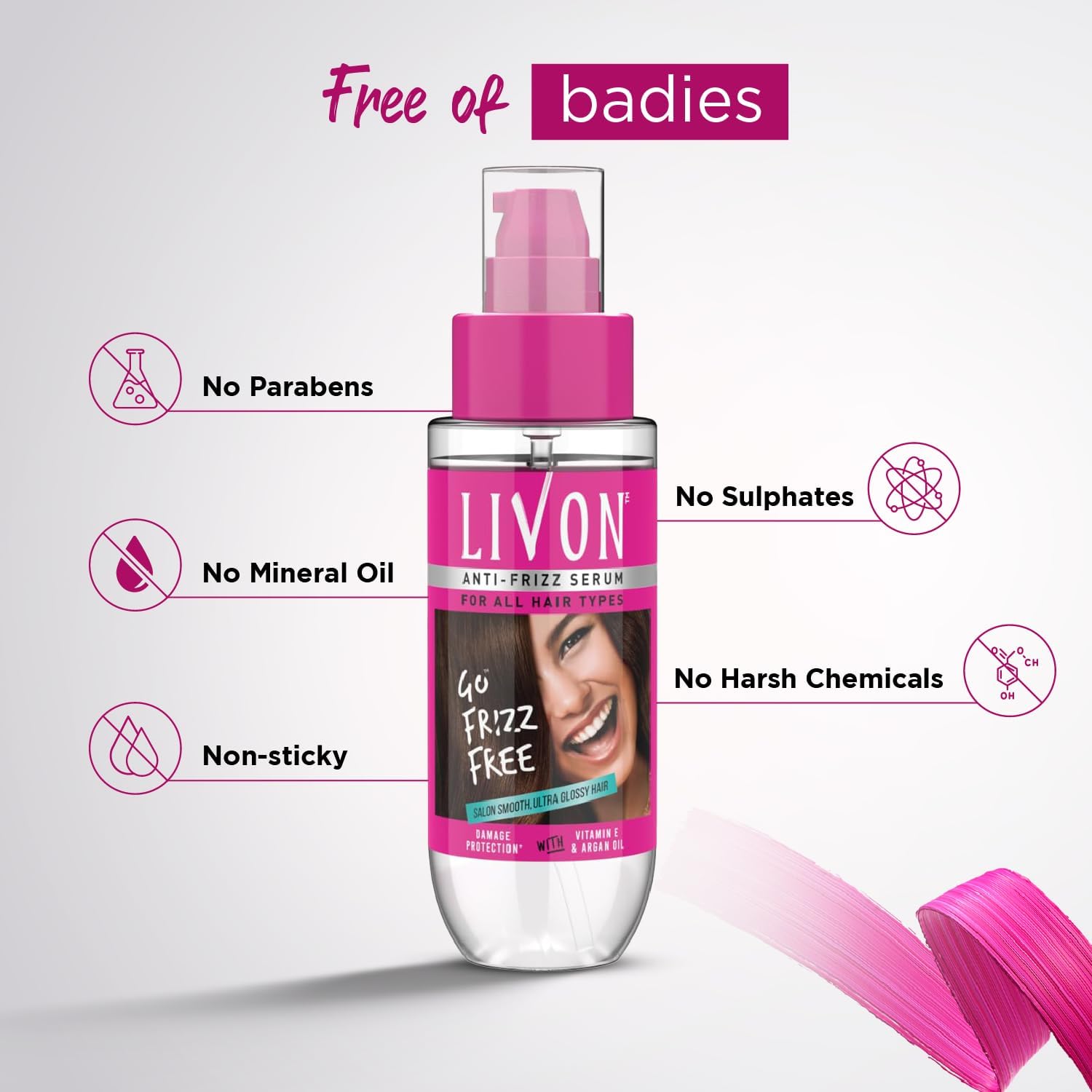 livon serum reduces hair breakage restores hair moisture balance 100 ml, packaging may vary