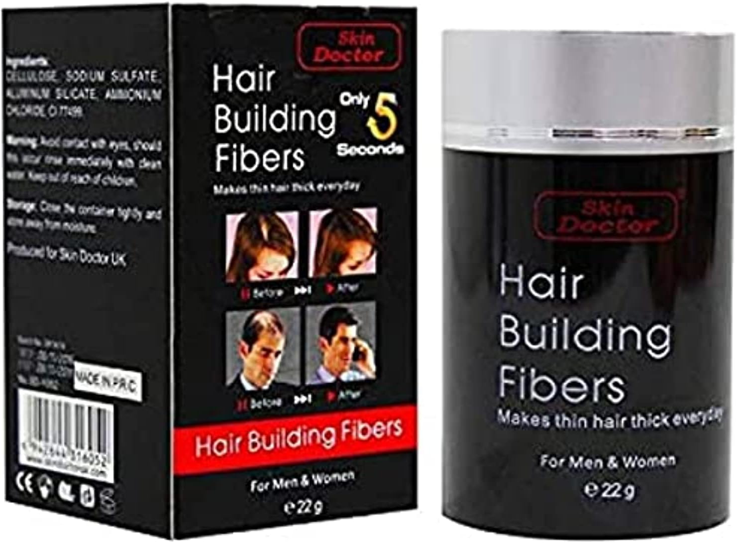 skin doctor hair building fibers (black 1)