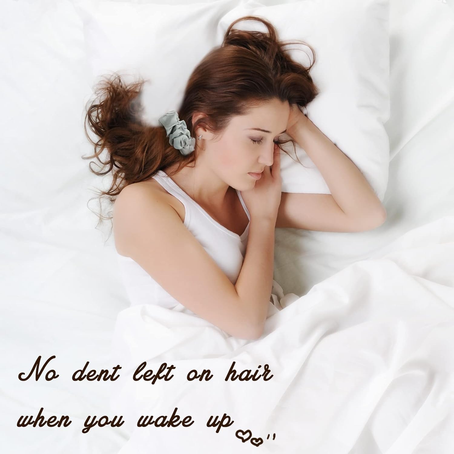 lolalet 6 pack scrunchies for hair, hair scrunchies for women girls, soft satin scrunchy for sleeping, big sleep tie scrunchie with elastic hair bands for thick thin fine curly hair/style a