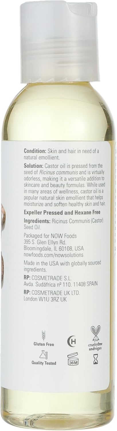 now solutions castor oil 118 ml