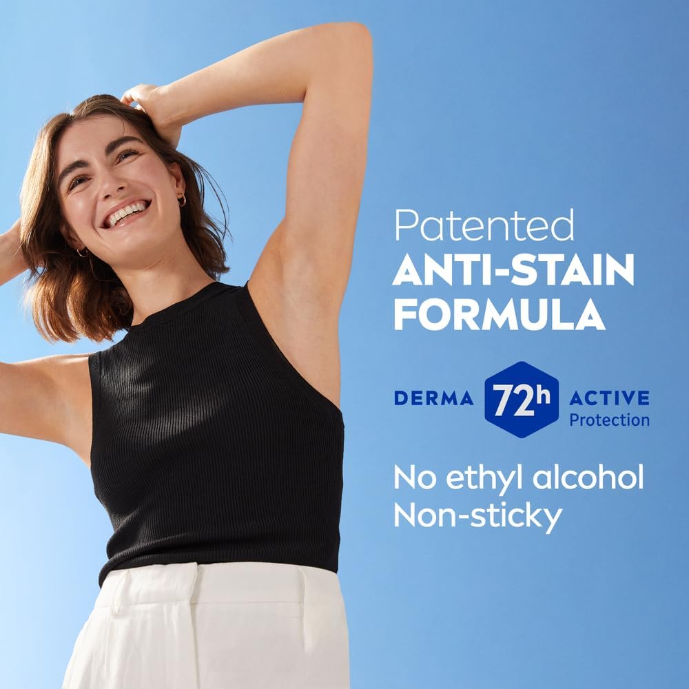 nivea antiperspirant spray for women, 48h protection, black & white invisible original, 2x150ml