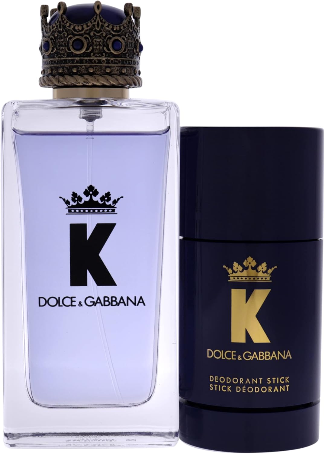 dolce & gabbana k travel set for men eau de toilette, 100 ml + deodorant stick, 75 gm