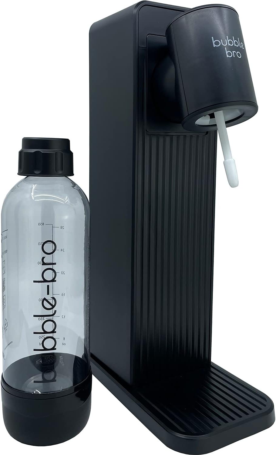 bubble bro origin sparkling water maker starter kit with 60l co2 cylinder (black)