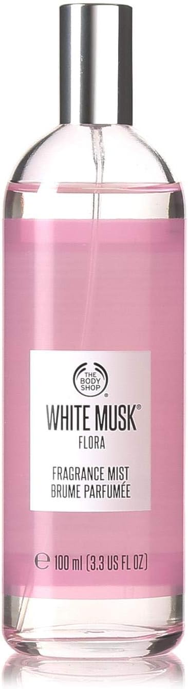 the body shop white musk® flora mist essentials selection full sized shower gel and fragrance mist both blend uplifting notes of mandarin and bergamot with peony and lily of the valley.