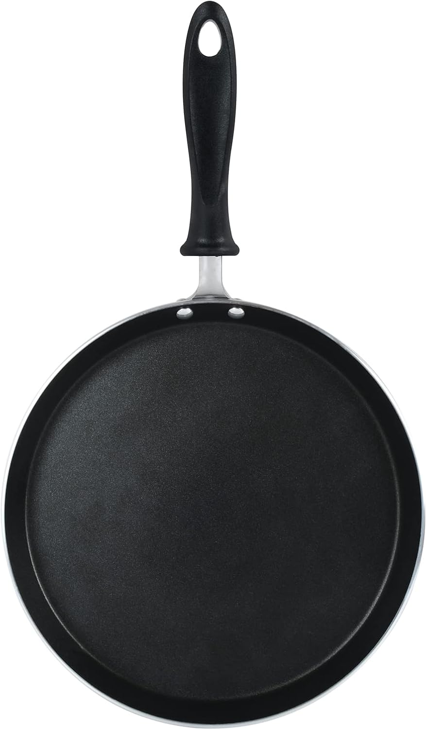 prestige omni tawa curved edge pan, 27 cm, black