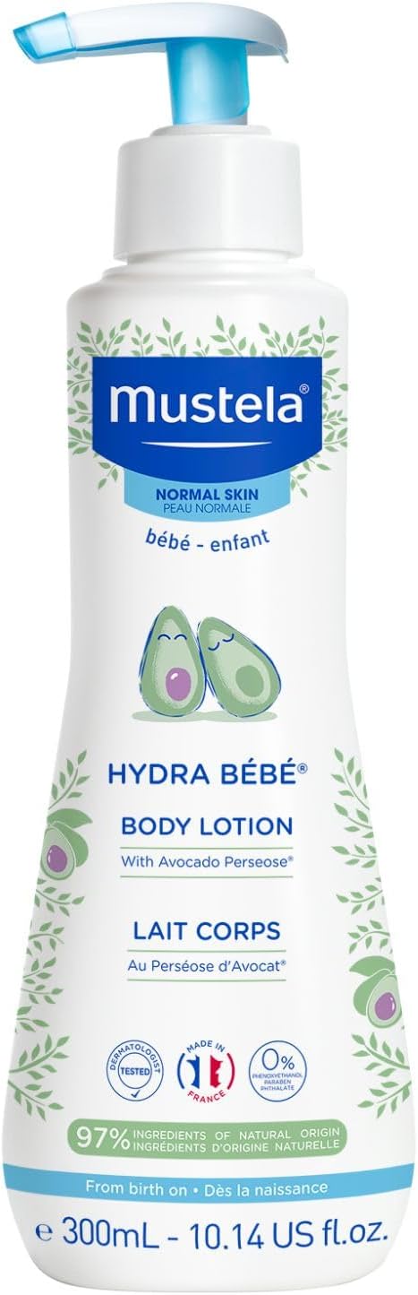mustela, hydra bebe body lotion with organically farmed avocado, 300 ml