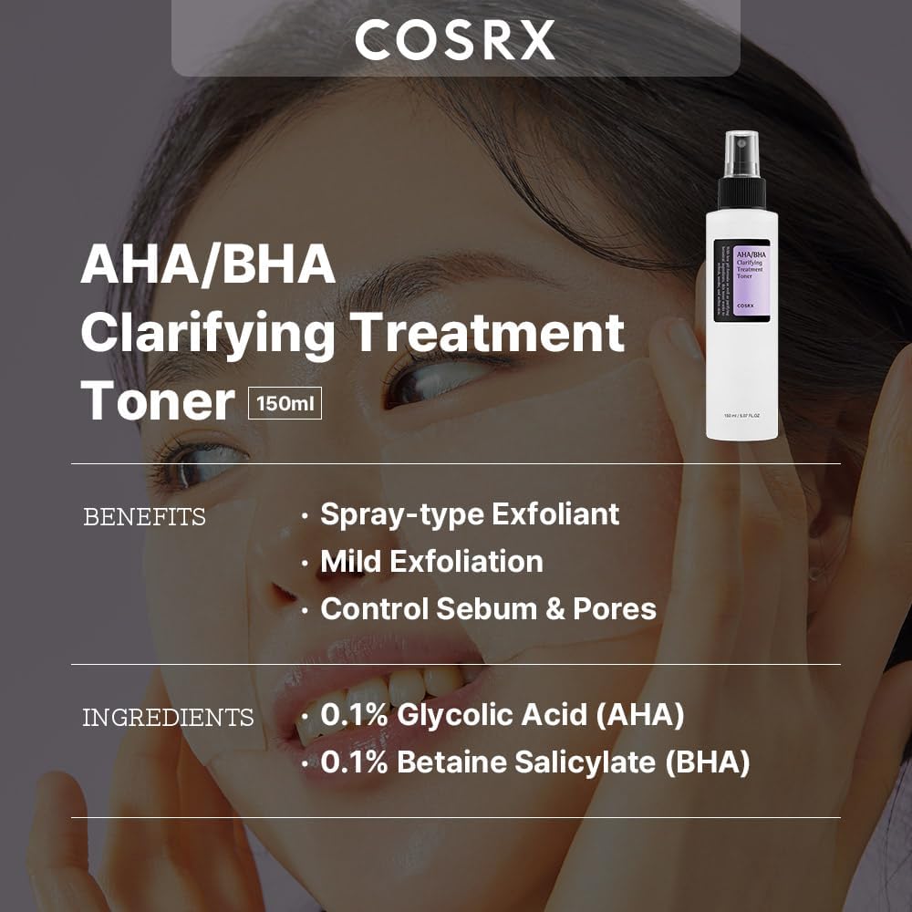 cosrx aha/bha clarifying treatment toner 150ml
