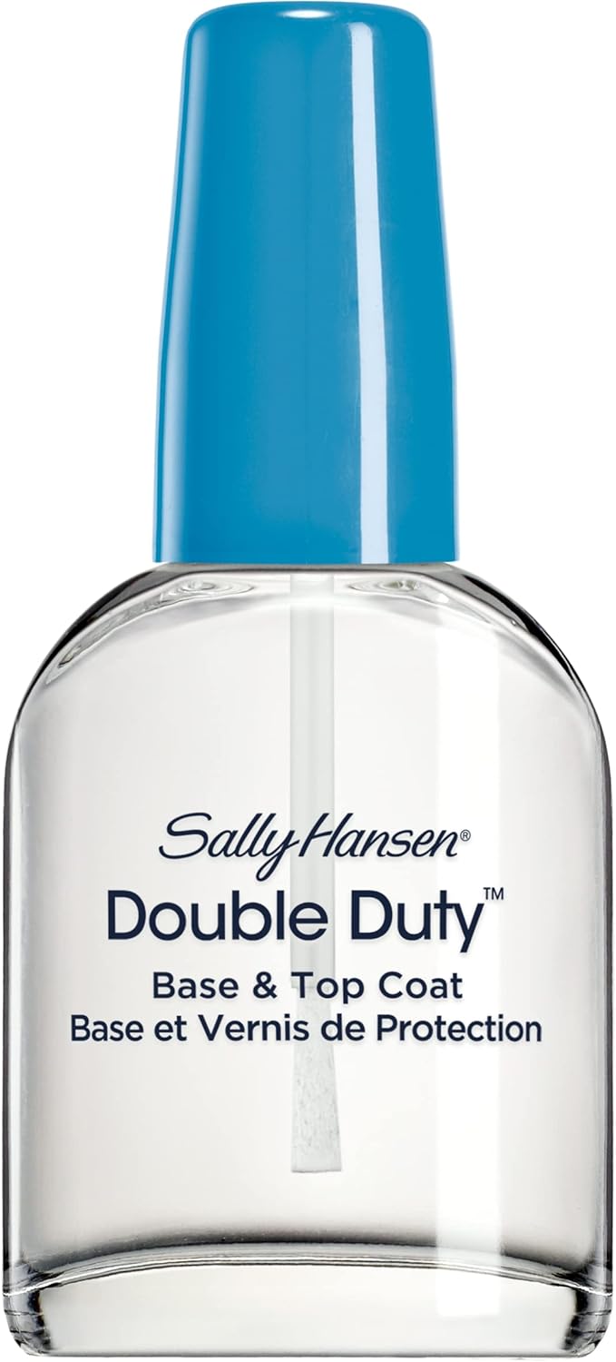 sally hansen double duty nail polish base & top coat, 0.45 fl oz 13.3 ml
