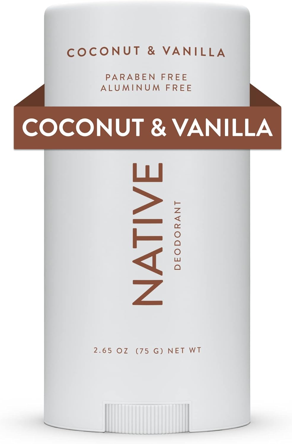 native deodorant contains naturally derived ingredients, 72 hour odor control | deodorant for women and men, aluminum free with baking soda, coconut oil and shea butter | coconut & vanilla
