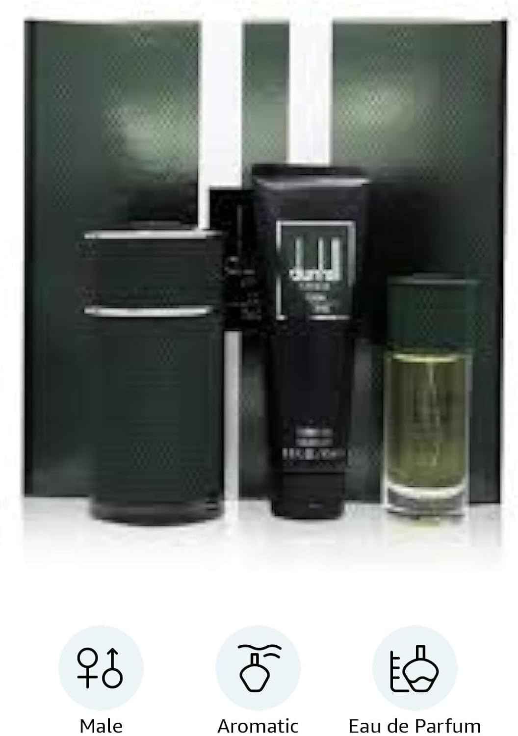 alfred dunhill icon racing eau de parfum for men 100ml + 30ml + shower gel, 90ml set