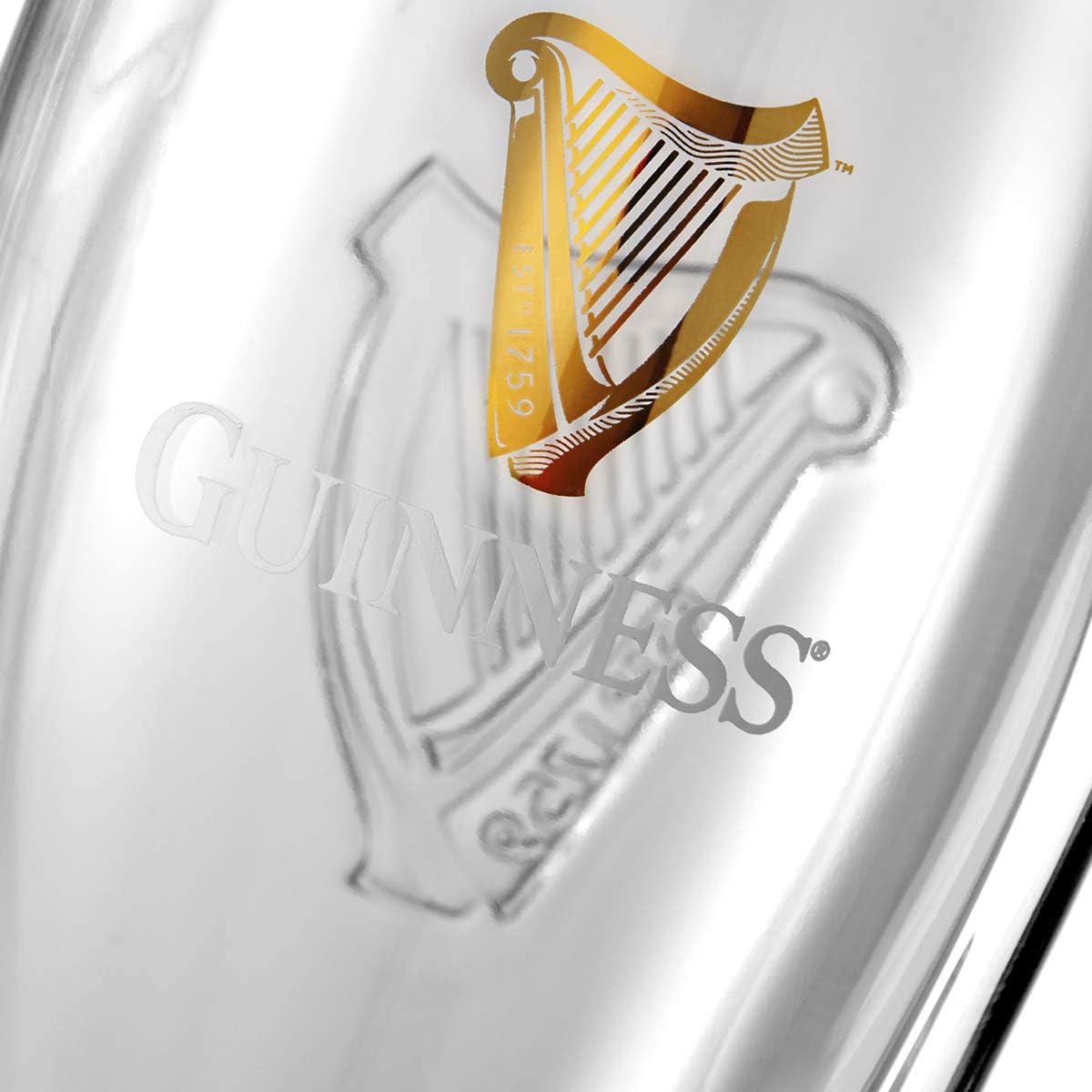 guinness harp glass, set of 2