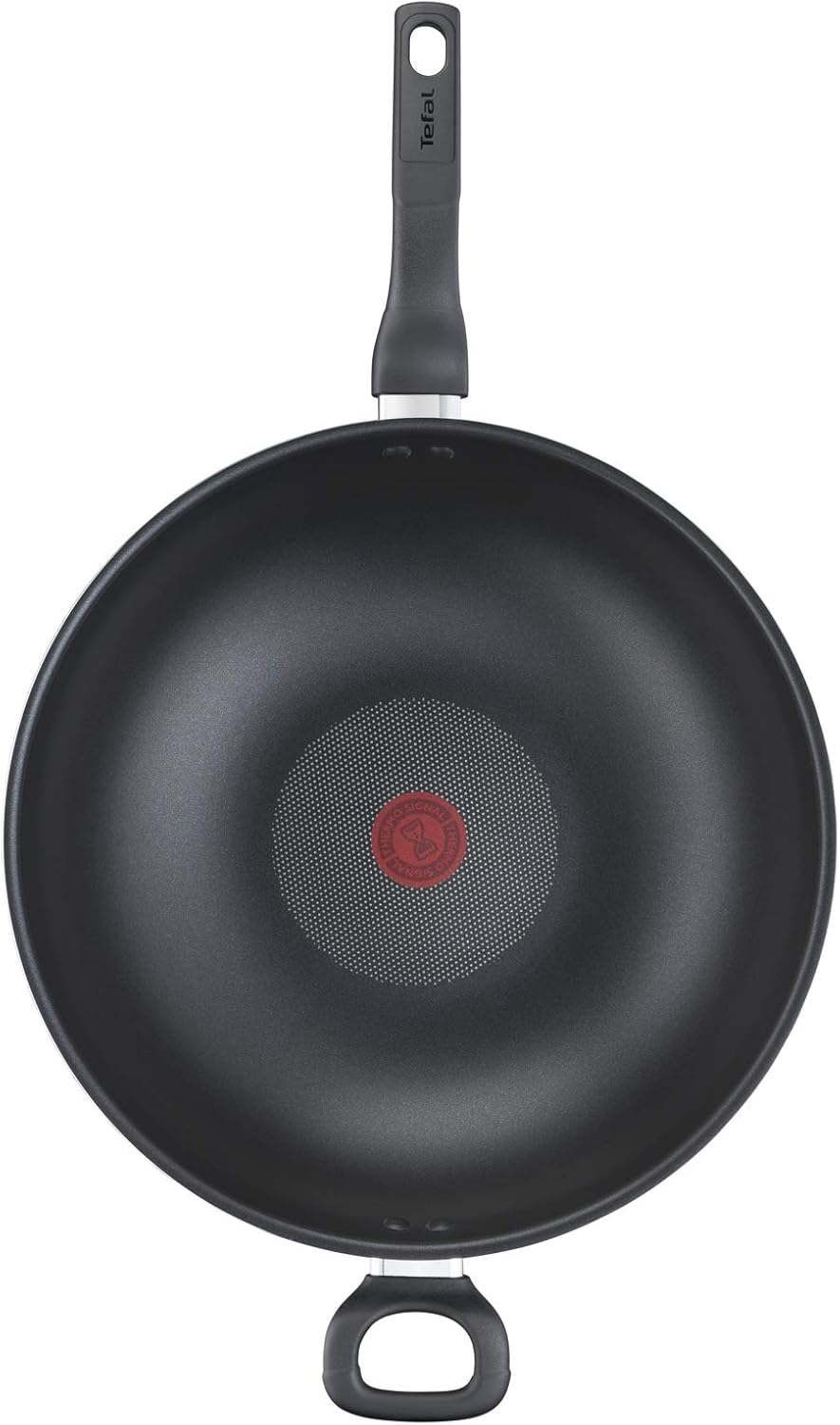 tefal wok pan with lid | cook easy xl 36 cm frying pan |non stick frypan | aluminium | black | 2 years warranty | b5039296