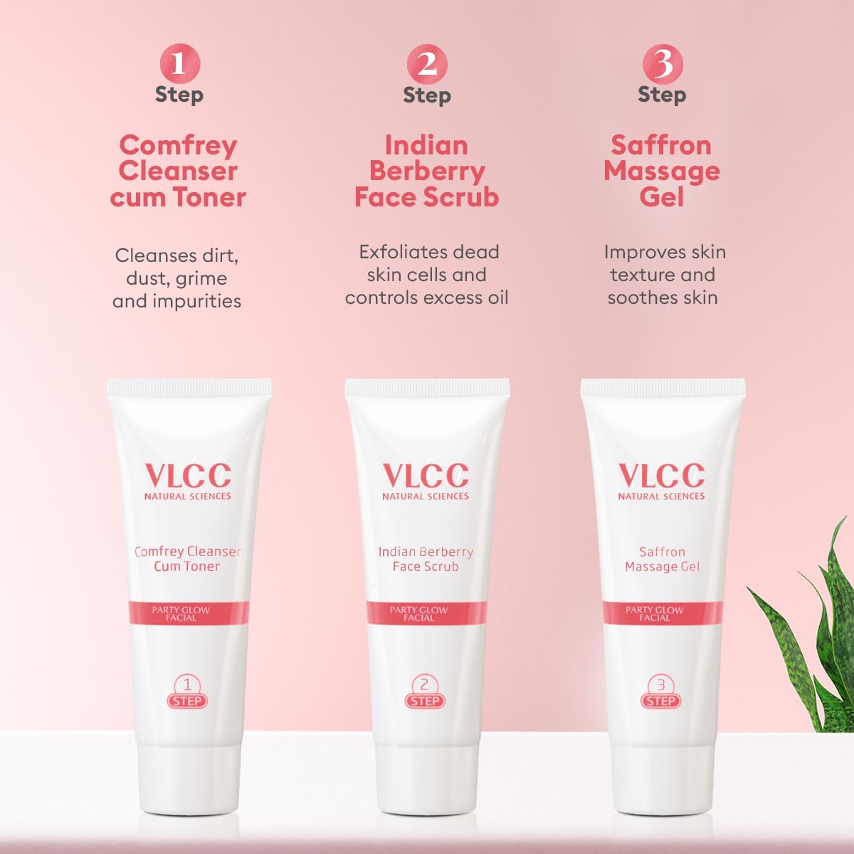 vlcc party glow facial kit, 60g, multi