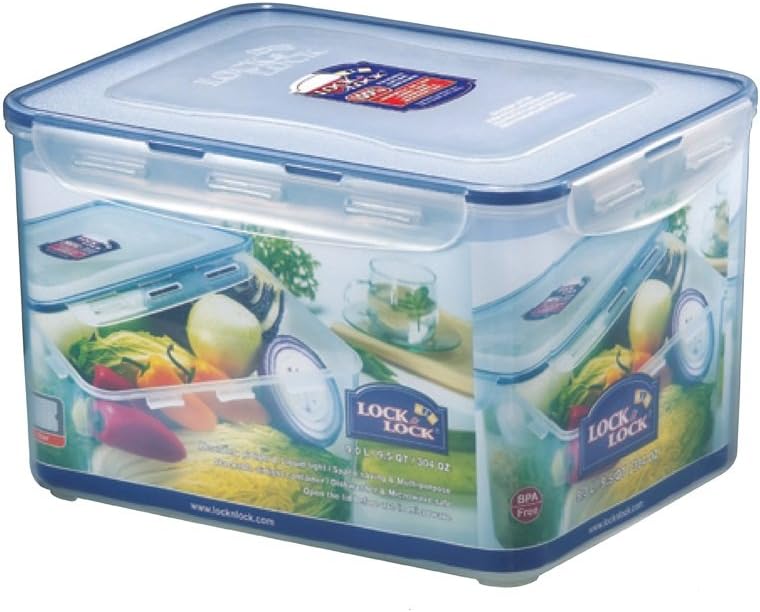 lock & rectangular food container clear 9000 ml, hpl838
