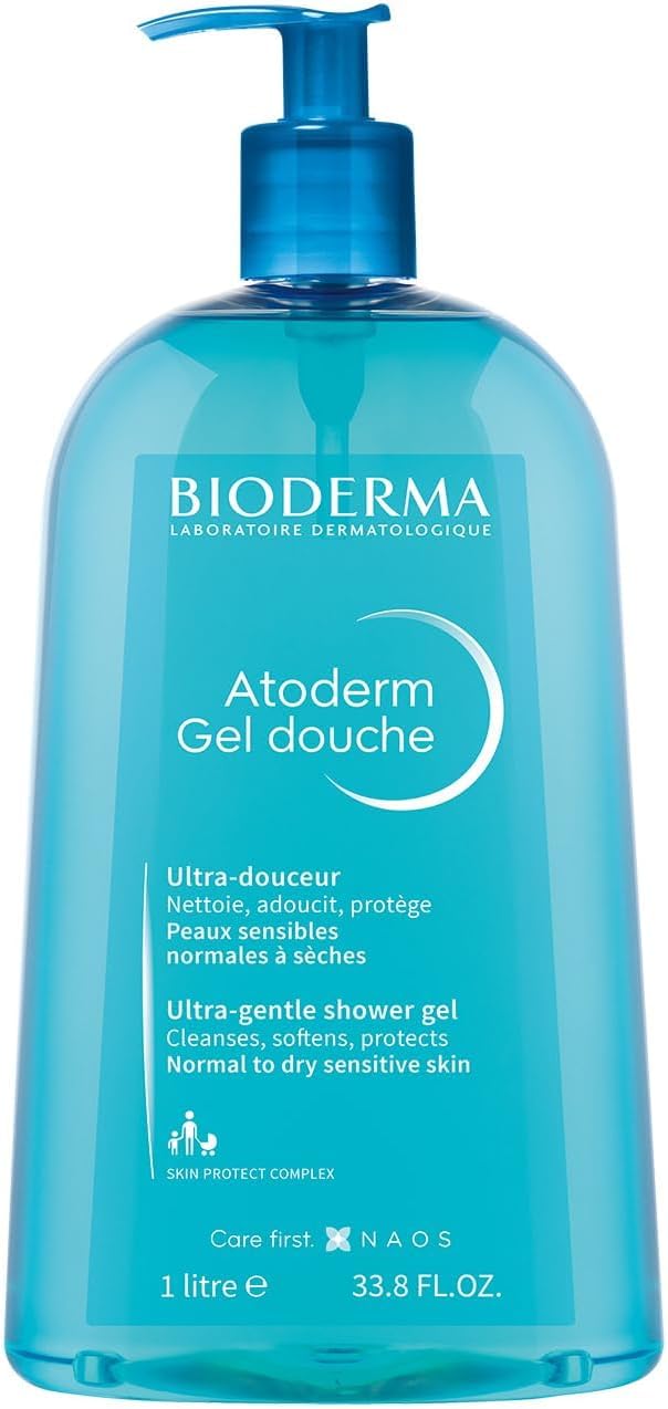 bioderma atoderm shower gel, ultra gentle & soap free, 1l