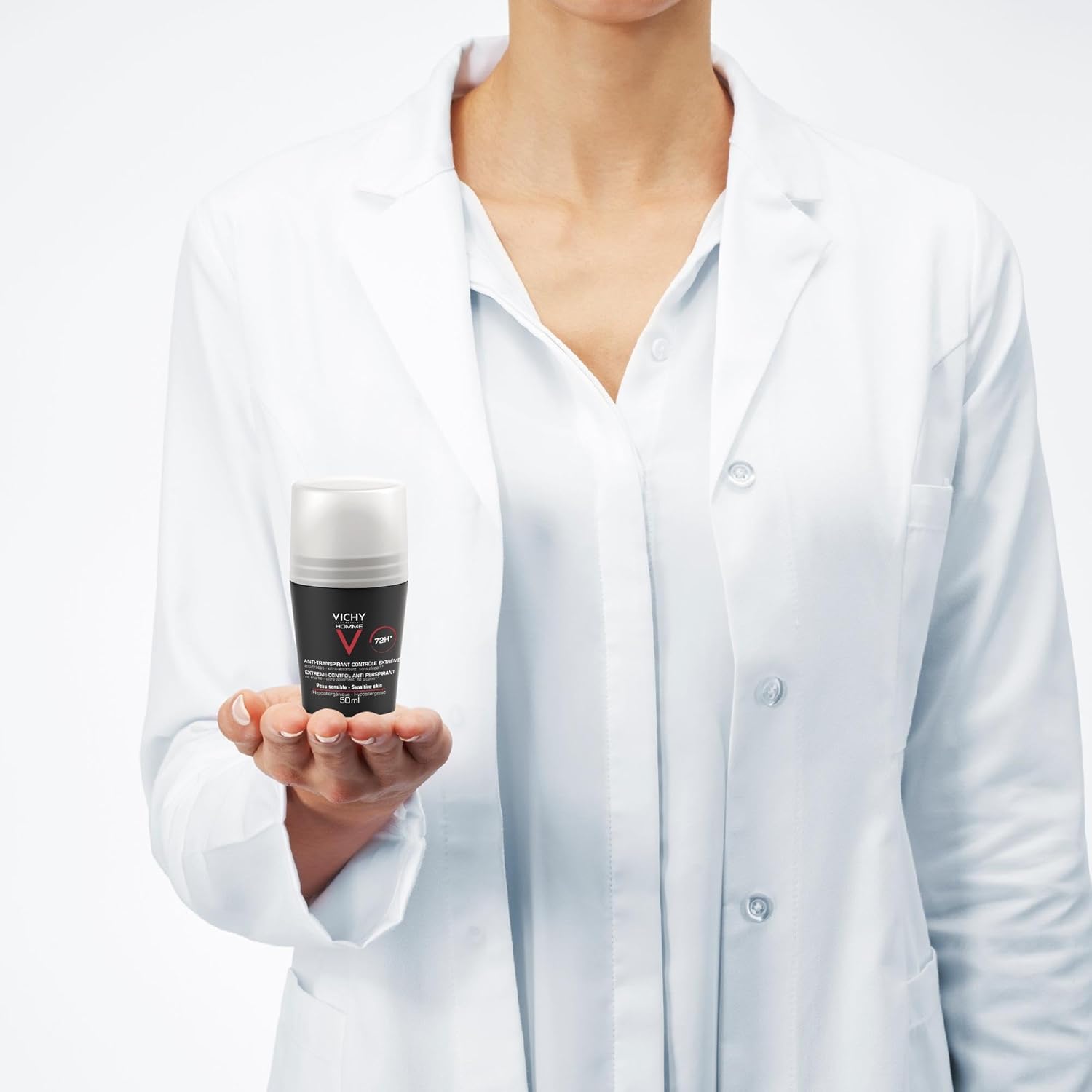 vichy homme antitranspiranter deoroll on 72h,pack of 2 (2 x 50ml)