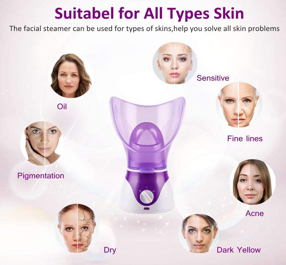 ettg warm mist bpa free moisturizing facial steamer