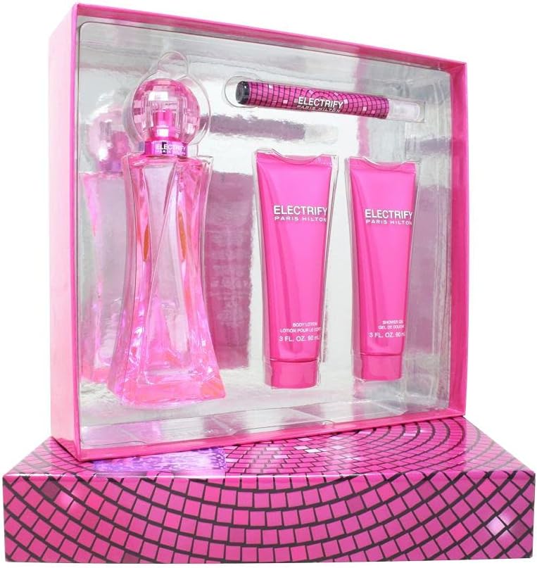 paris hilton electrify for women edp 100ml + 10ml + 90ml bl + 90ml sg set