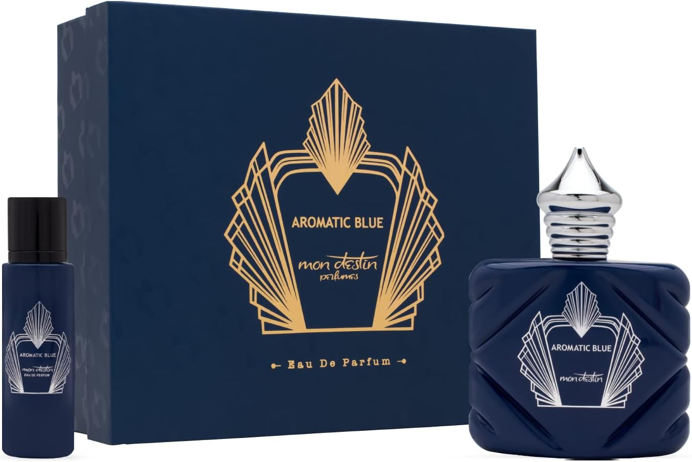 mon destin aromatic blue eau de parfum 100ml + 30ml set for men