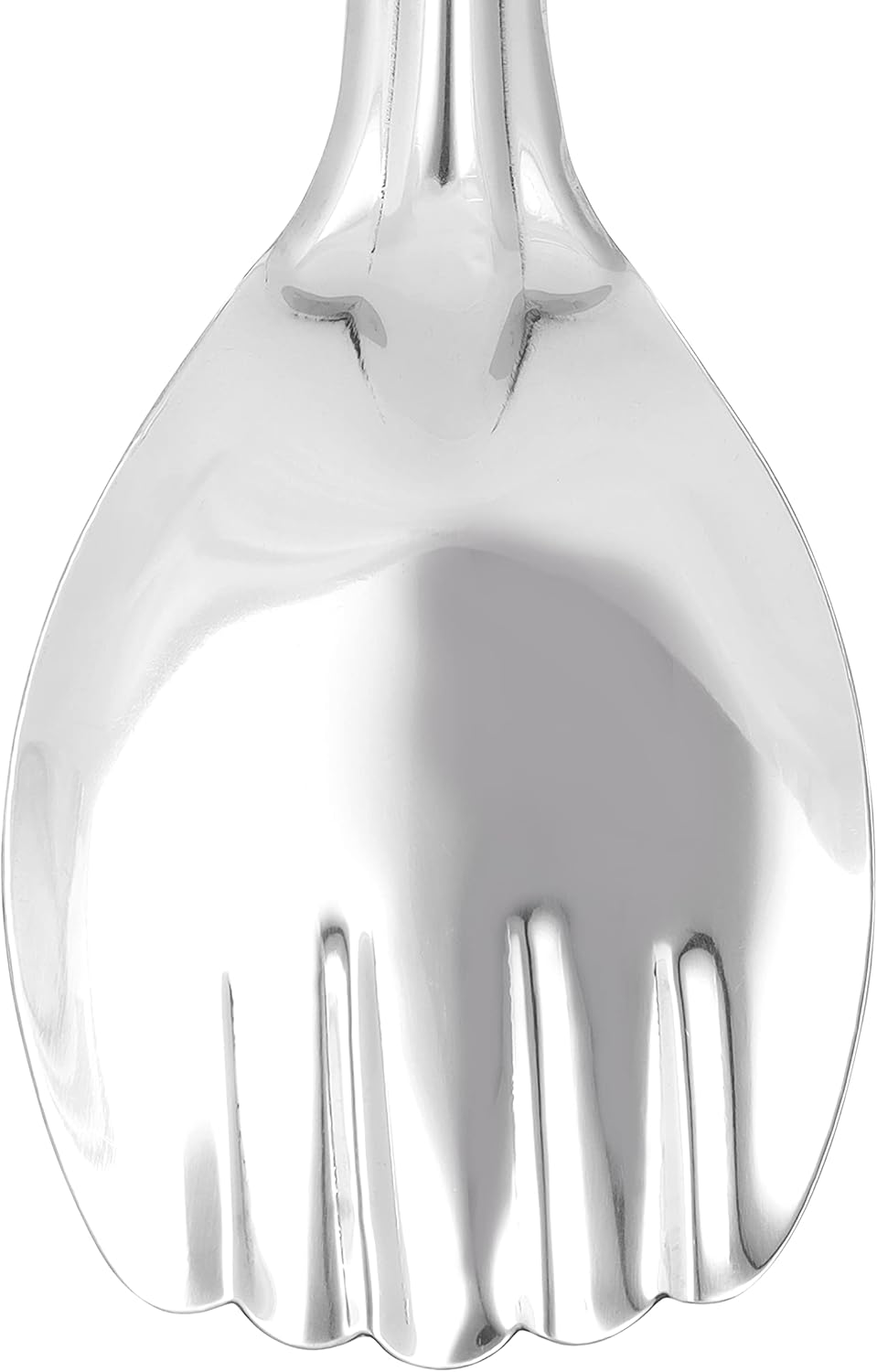 royalford 25 cm stainless steel panja spoon rf11502| ideal for cooking and serving rice| premium quality rice spoon, food grade, elegant and lightweight design| silver