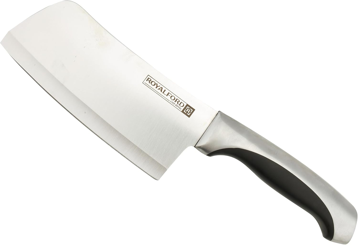 royalford 6" cleaver knife razor sharp meat cleaver stainless steel vegetable kitchen knife, multipurpose chef knife for home and kitchen with ergonomic handle