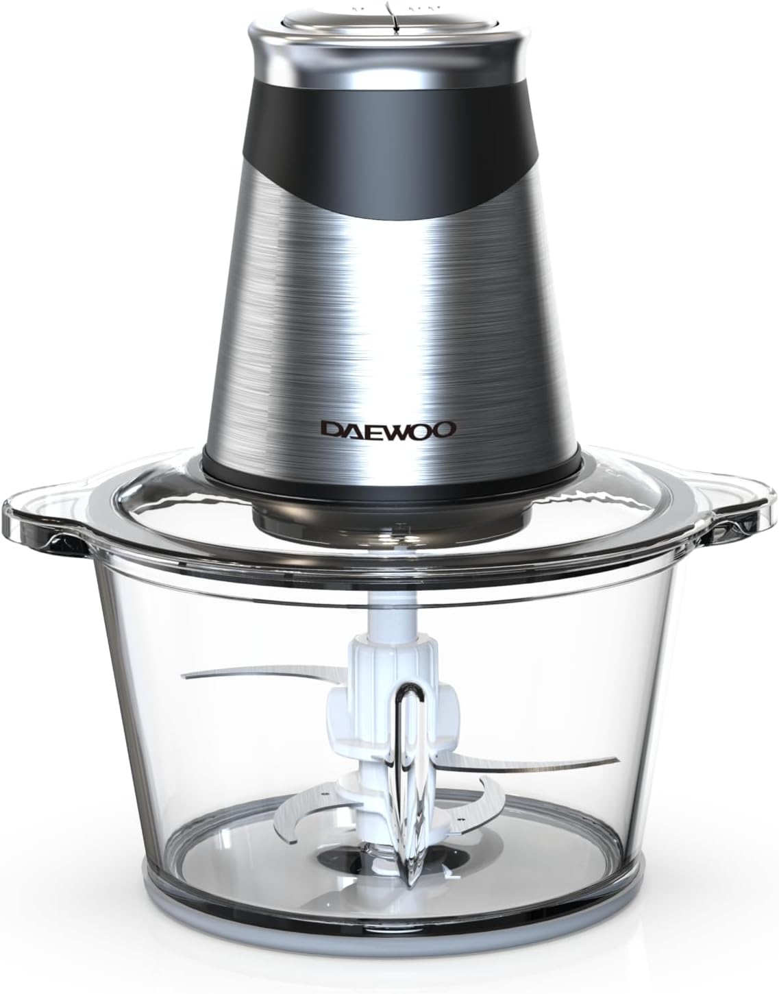 daewoo dfc 217a 1.8l food chopper for meat, vegetables, fruits and nuts 300 500w with bpa free glass bowl 2 years warranty.