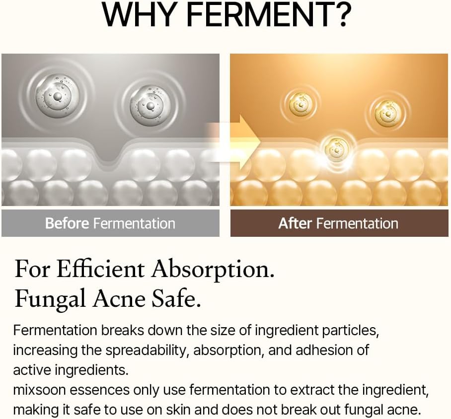 mixsoon [mixsoon] bean essence 1.69 fl oz / 50ml | natural fermented soybean serum for moisturization and skin nourishment | cruelty free