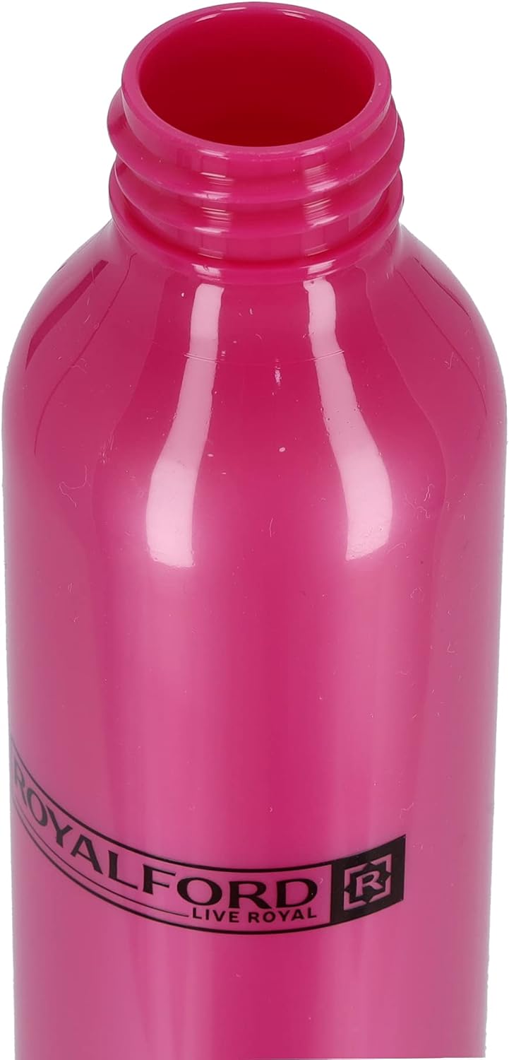 royalford spray bottles empty aluminized plastic spray bottles trigger sprayer for cleaning, gardening, feeding, pink, 250 ml, plastic