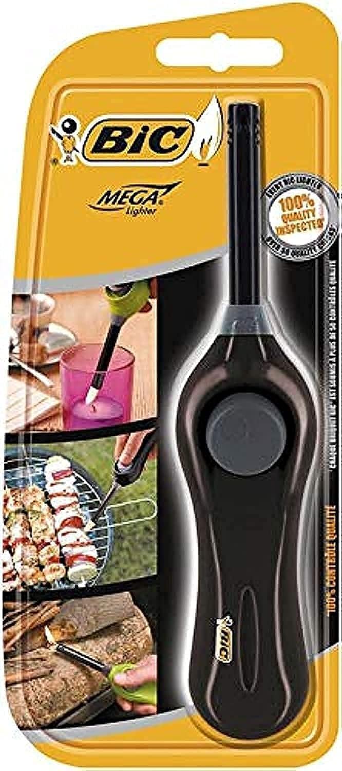 bic mega multi purpose lighter, black