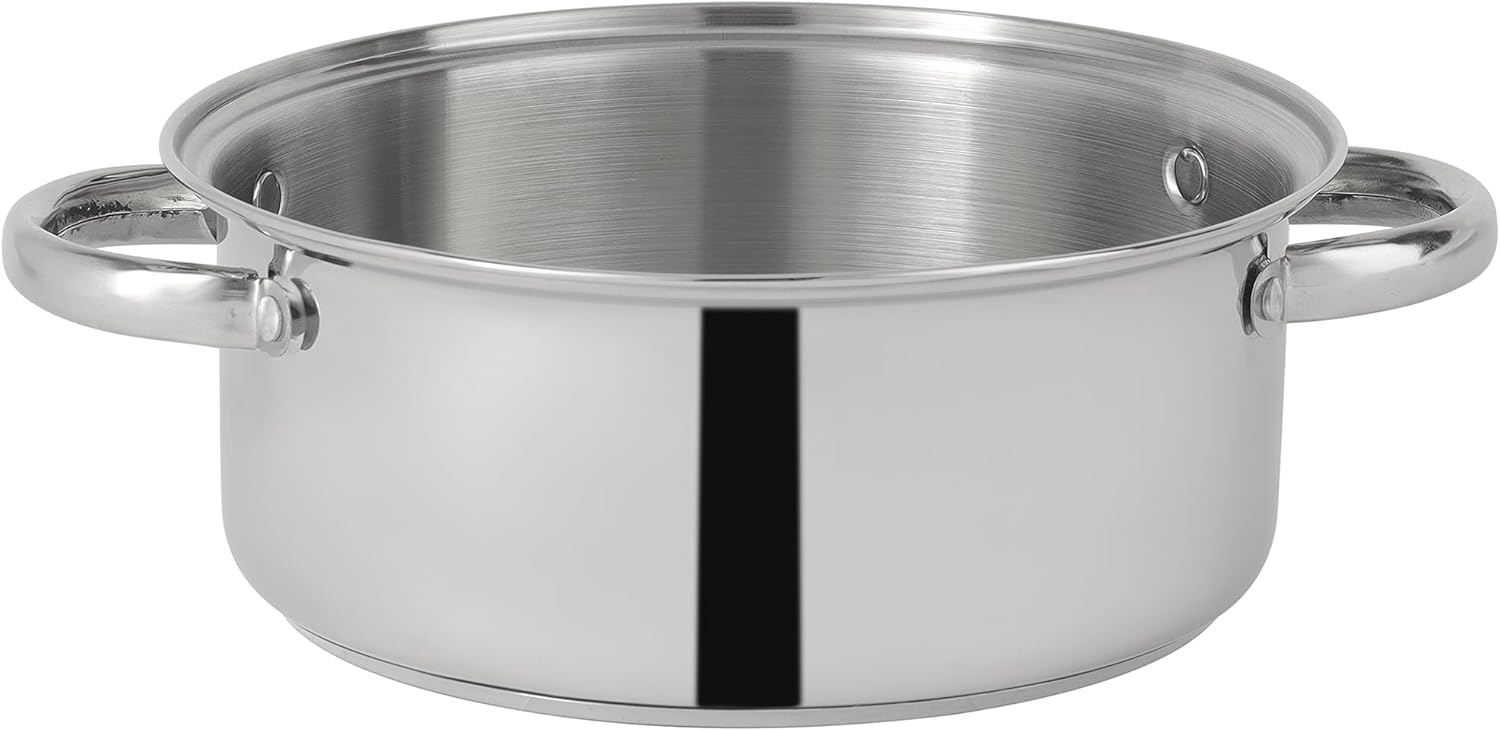 delcasa induction compatible 3 layer steamer pot dc2931 24 cm 4 l capacity, 3 racks stainless steel steamer