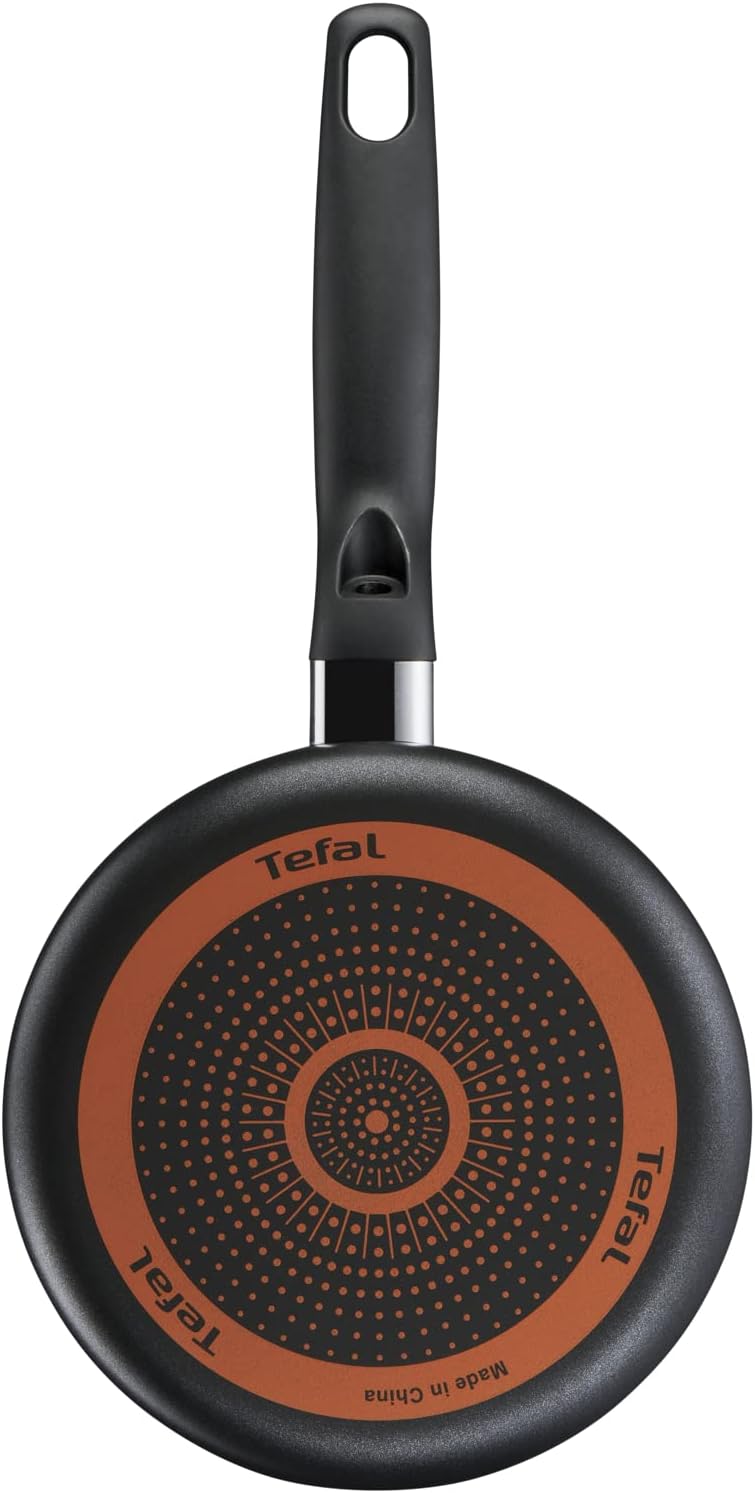 tefal frying pan | g6 super cook 18 cm saucepan with lid | non stick | black | aluminium | 2 years warranty | b4592384