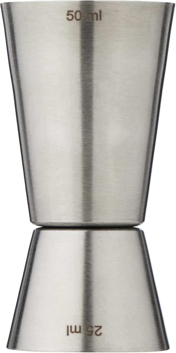 raj steel bar peg measure bpm003, 25 50 ml, double sided cocktail jigger ,measuring tool cup , shot glass , measure cup , bar accessories