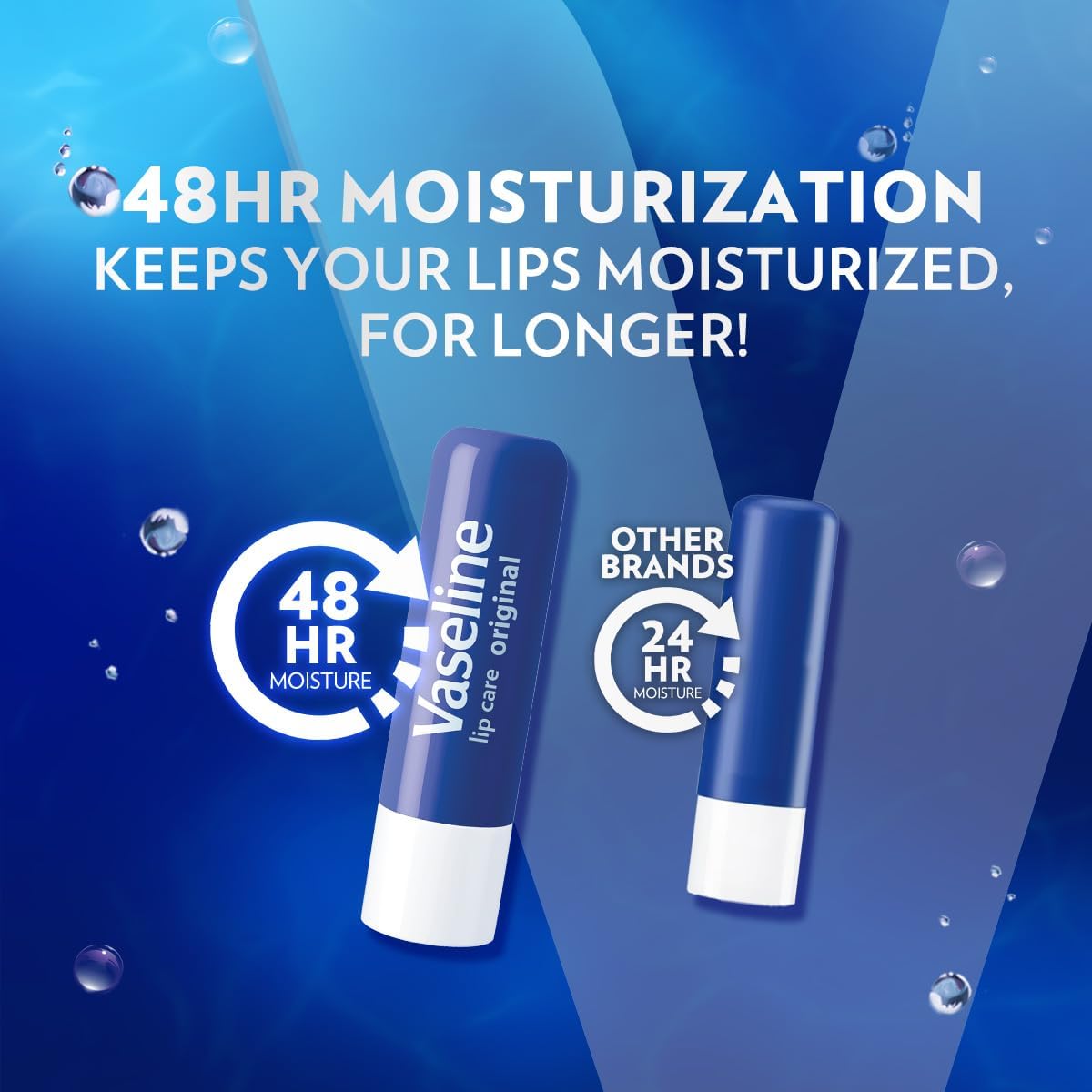 vaseline lip therapy original lip balm with pure jelly & vitamin e for soft & glossy lips| nourishes & protects lips| non greasy lip moisturizer for naturally tinted lips| 4.8 gm